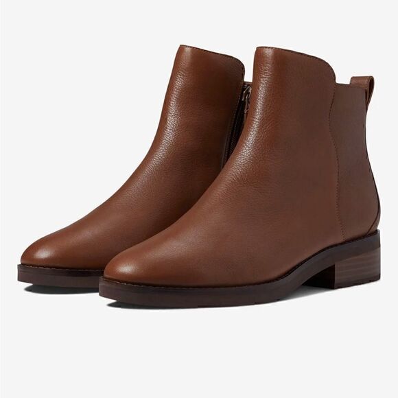 New Cole Haan River Chelsea Bootie in Sequoia Leather Size 6 - Picture 1 of 12